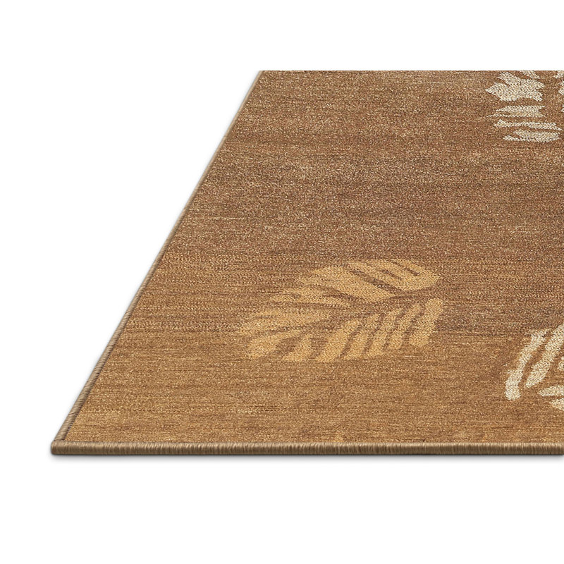 Tapis beige contemporain, Rectangle 4 pi x 6 pi
