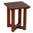 Faro Solid Teak Wood Small End Side Table, Square 14x14x17