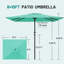 Parasol de patio rectangulaire 8 x 10 pi - UPF 50+, parasol d'extérieur robuste-2051840458