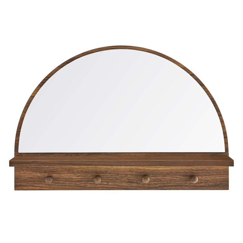 Miroir arqué Modway Moonbeam, Noyer