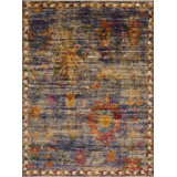 Sari Silk Collection One-of-a-Kind 8.8 X 11.9 Hand Knotted Area Rug