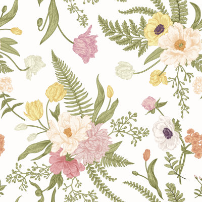 Motif floral sans soudure par Nata_Slavetskaya - impression sur toile tendue