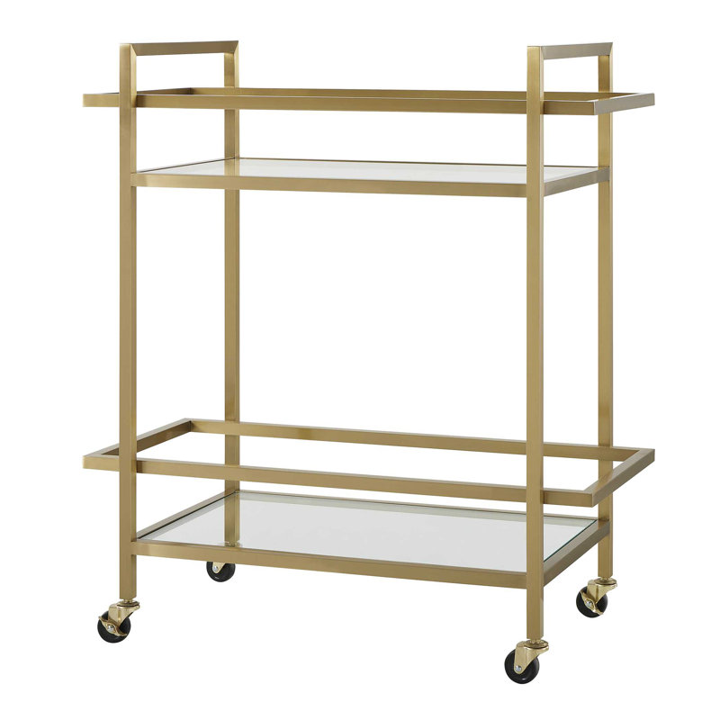 Uttermost Erena Brass Bar Cart