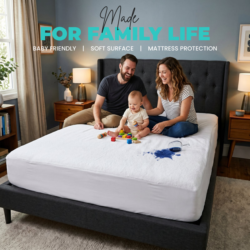 Housse de protection pour matelas en ratine imperméable Beddora 200 g / m²