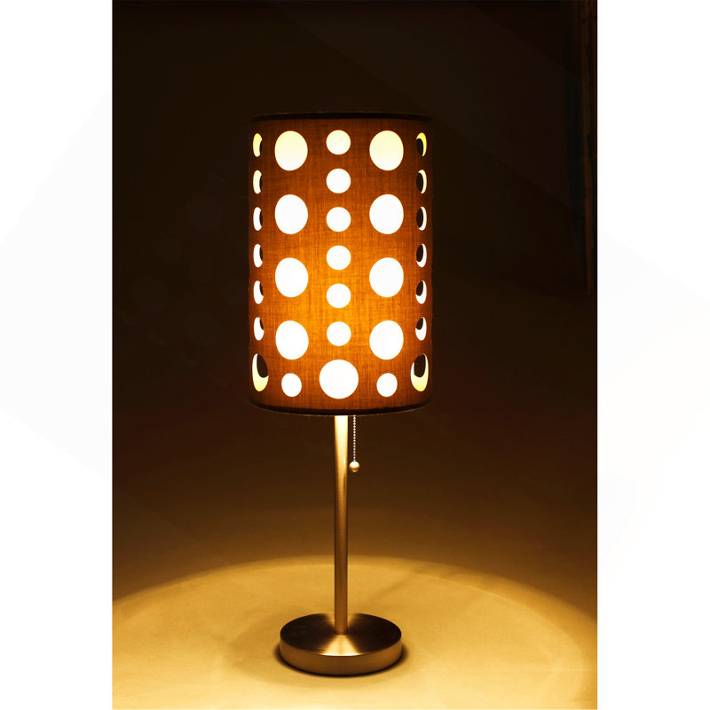 30"H GREY/WHITE RETRO TABLE LAMP