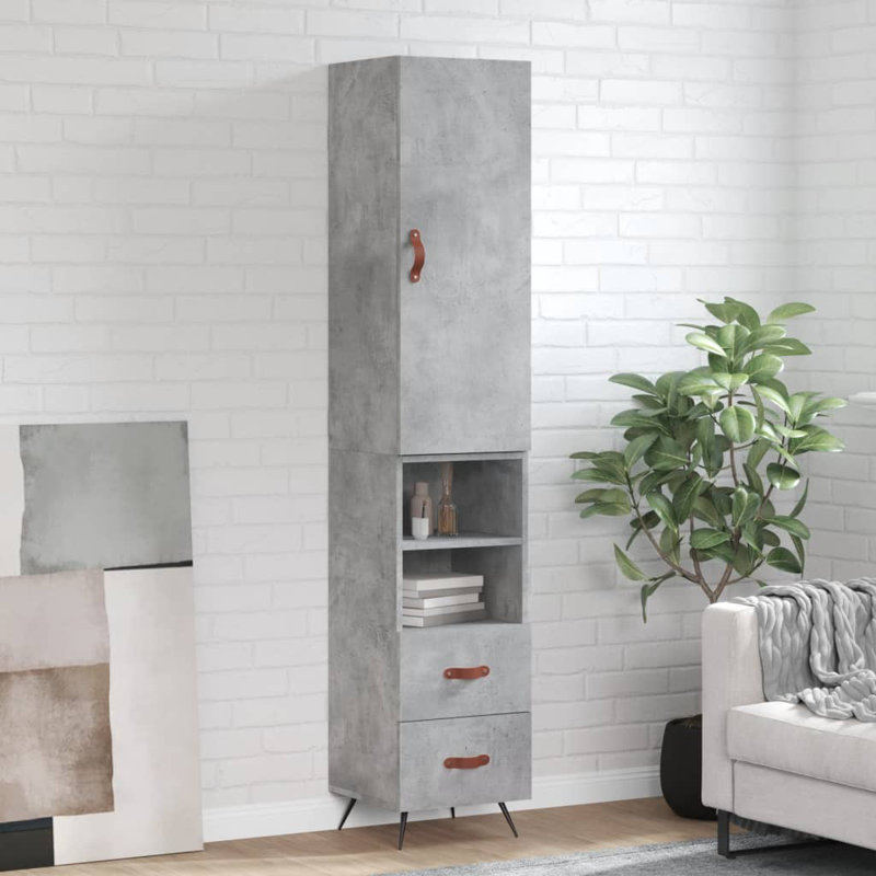 Milagrace 34.5cm Sideboard, Concrete Grey