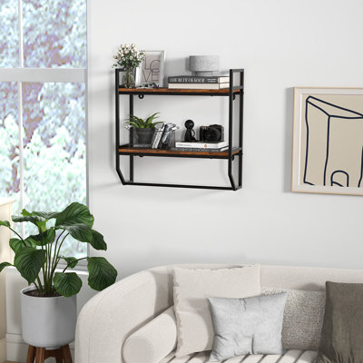 Sadiah 2 Piece Tiered Shelf with Towel Bar