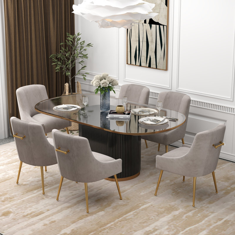 Chaise d'appoint Elian, Gris, 6