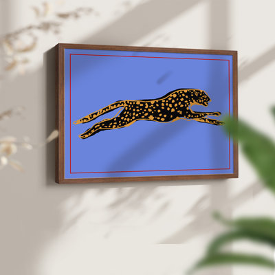 The Wild Leopard II -Framed Print - Restickable