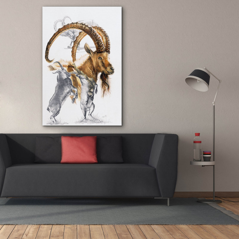 'Ibex' by Barbara Keith, Canvas Wall Art, 60" H x 40" W x 1.5" D