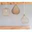 30cm H Metal Oval Pendant Shade ( Screw On ) in Brass