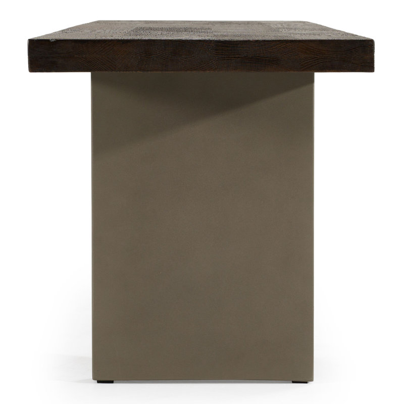 Arnoud Solid Wood & Concrete Bench