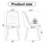 Chaise d'appoint rembourrée en similicuir (dossier de 6)-426546064