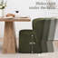 Chaise de salle à manger pivotante rembourrée Boucle-780807655