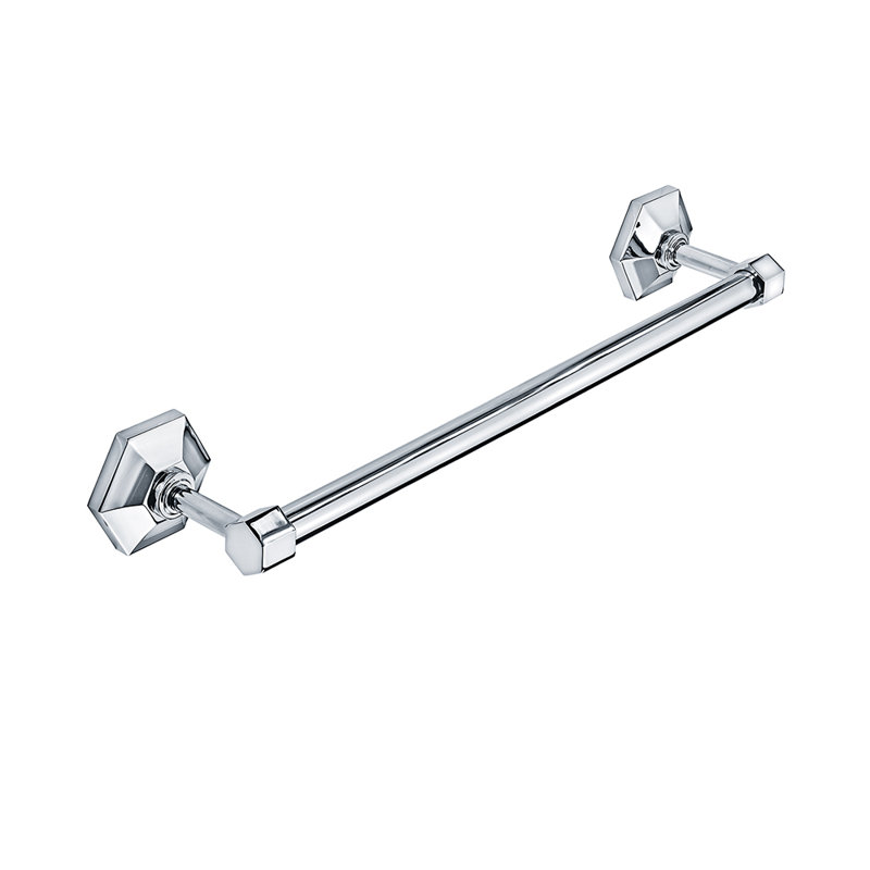 Mackintosh Wall Mounted Towel Bar, Polished Chrome