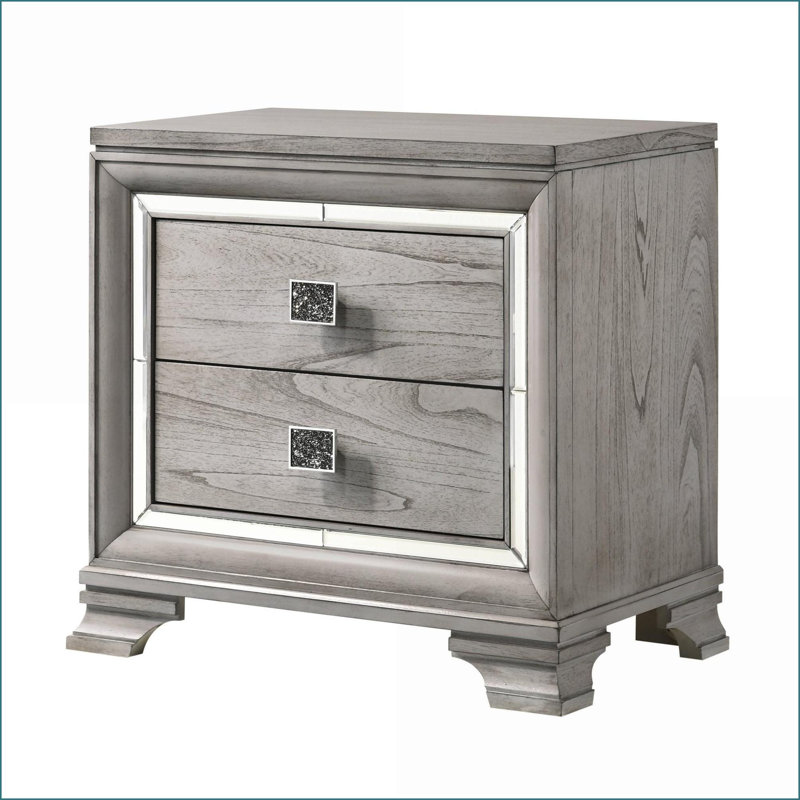 Table de chevet 2 tiroirs Contemporary Glam