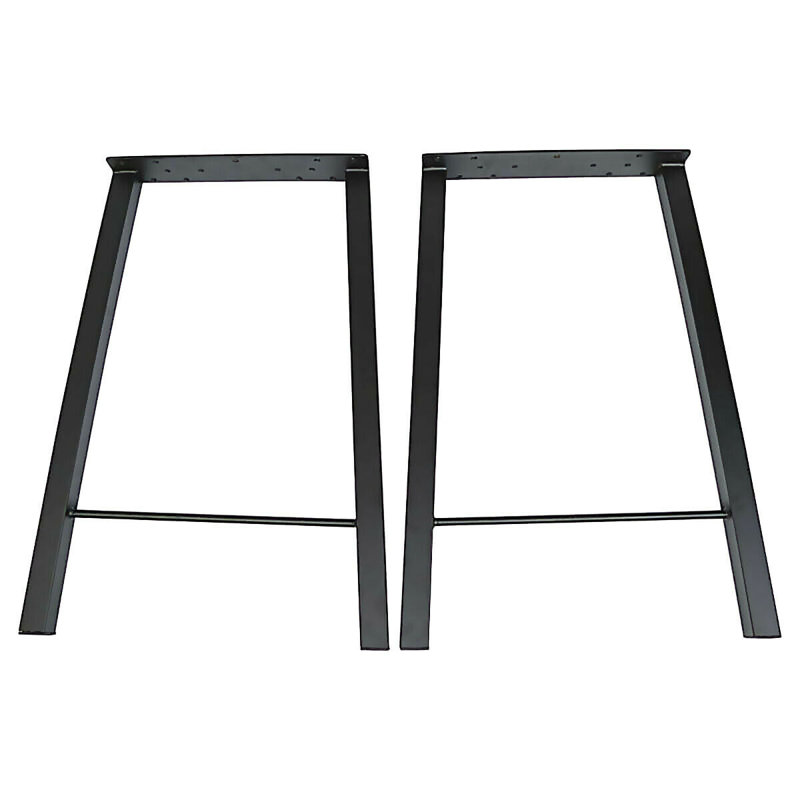 Pied de table en métal Erickah, H 28 po x l 19,90 po x P 2,90 po