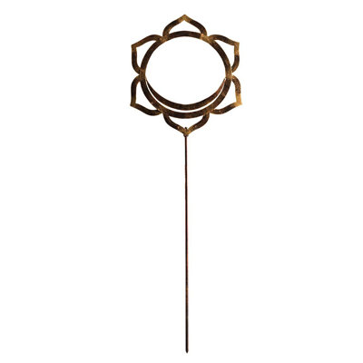 Chakra Symbol Garden And Planter Metal Stake