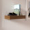 HIDE-A-SHELF Walnut Clear Finish Concealed Floating Shelf