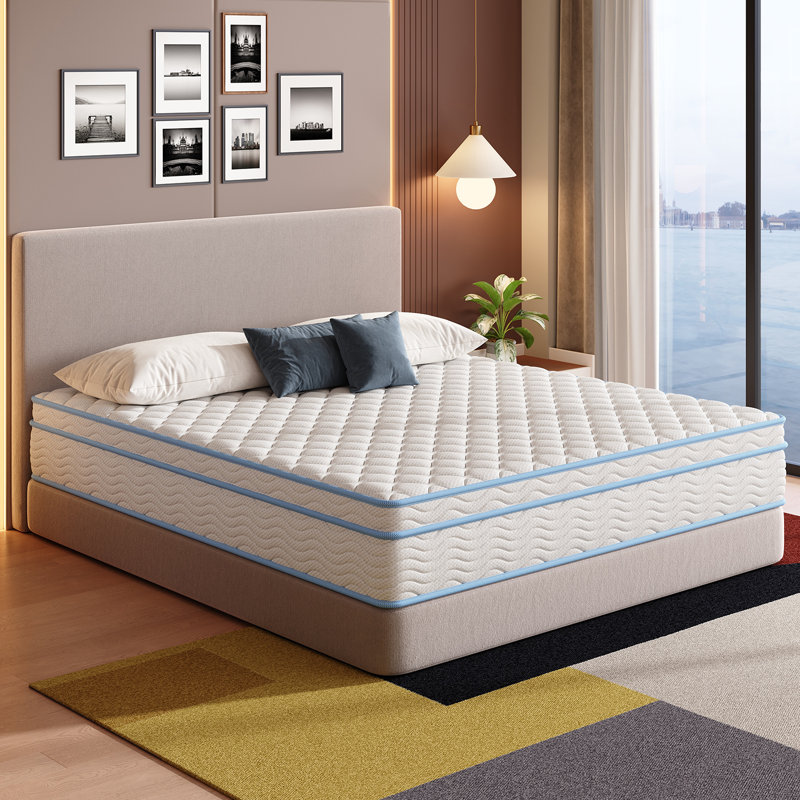 Twin Mattress, 8 Inch Twin Size Mattresses In A Box, Gel Memory Foam Hybrid Mattress For Motion Isolation, Medium Firm Support