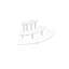 Allyson 3 Tier Silver Grey Metal Countertop Cupcake Display Stand / Modern Organizer Rack
