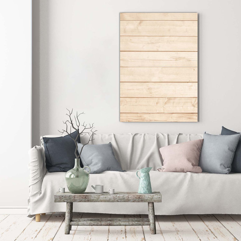 Wooden Background - Wrapped Canvas Print