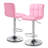 Faux Leather Swivel Bar Stools, Adjustable Counter Height Barstools Chair with Backrest and Footrest-466360030-518786943