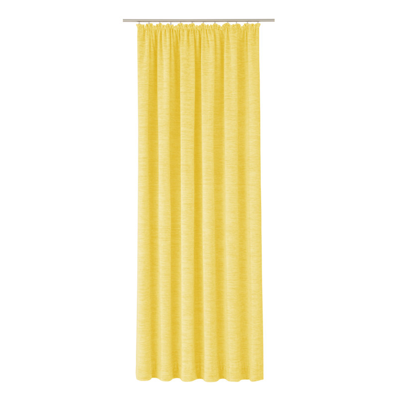 Breedlove Room Darkening Curtain Single Panel, Yellow, 225cm H x 270cm W
