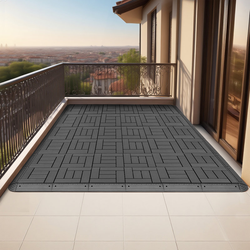 Bandes de scellement de bord et pièces de coin durables pour les tuiles de terrasse extérieures - 60 bandes et 4 coins pour une installation et une protection faciles