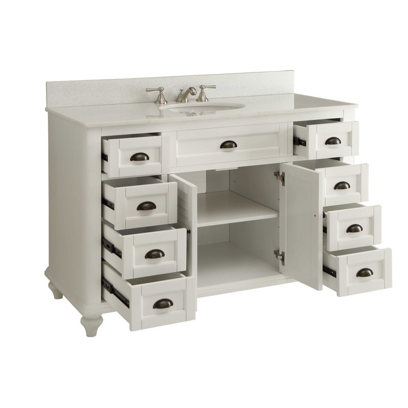 Ensemble de meuble-lavabo simple 49 po Schaible, Blanc