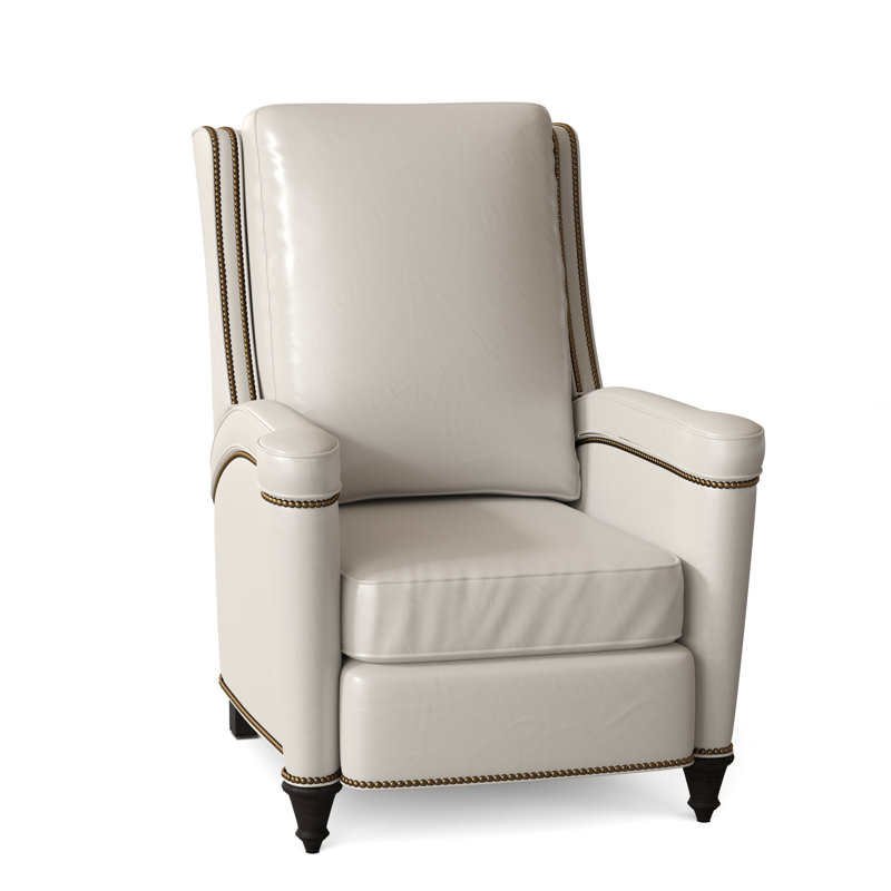 Mayes Recliner, Aline Fumo Genuine Leather, New Classiques, French Natural