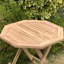 Juliano Octagonal Teak Solid Wood Outdoor Side Table - 45 cm W 45 cm D