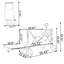 Chariot pliable avec hayon rallongé, chariot de wagon à rallonge extra long, chariot de chariot de plage robuste 480 lb avec de grandes roues tout-terrain, noir et gris-1431942148