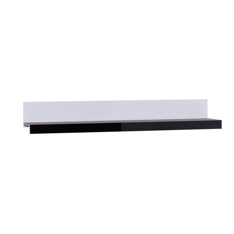 Rumsey Solid Wood Floating Shelf, 23cm H x 100cm W x 5cm D, Light San Remo