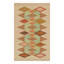 Scandinavian Hand Knotted Wool Geometric Area Rug-1353933473