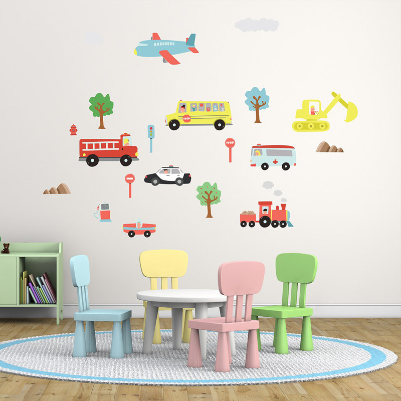 Adela Happy Cars Kids Wall Sticker