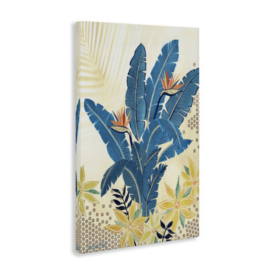 "Blue Birds Of Paradise", art mural sur toile par Jennifer Peck