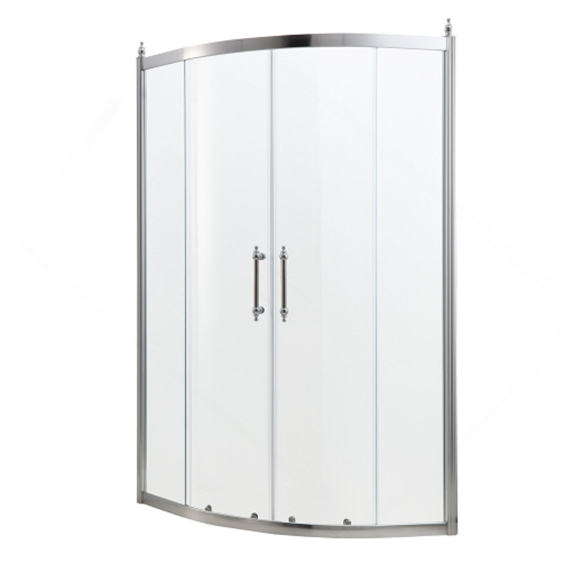 Porte de douche sophistiquée avec options d'installation polyvalentes pour des salles de bain élégantes