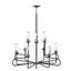 Lustre géométrique style bougie à 12 lumières Mayville