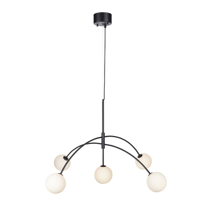 Runion 5 - Light Sputnik Chandelier, Black