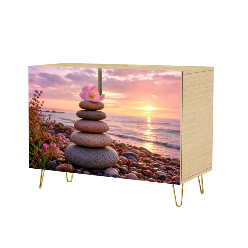Buffet Buffet avec rangement Zen Stone Stack