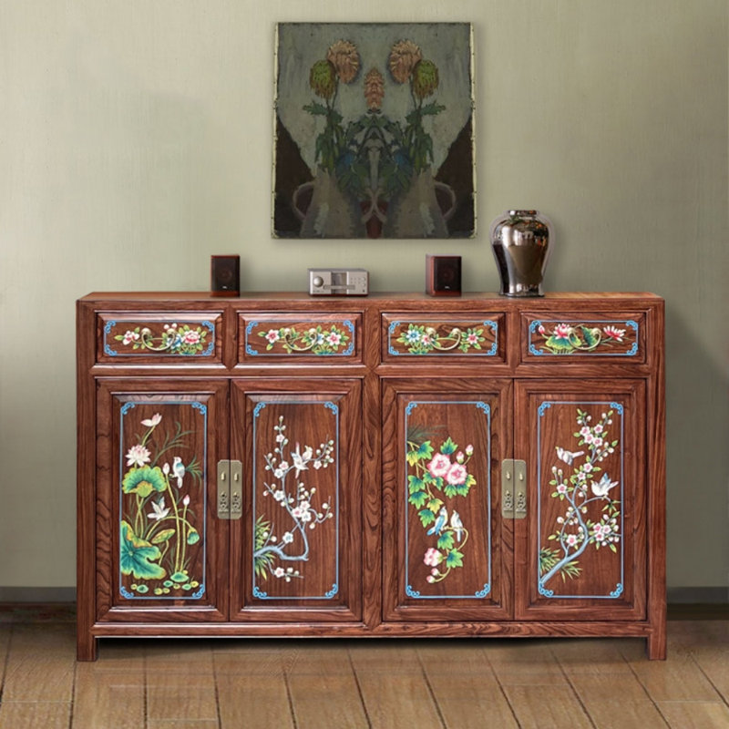 Buffet simple peint, Noyer