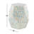 Multi Coloured Mother of Pearl Handmade Accent Table 16" x 16" x 19"