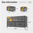 Berlina 5 Drawers Dresser For Bedroom, Wide Chest Fabric Dresser, Storage Organizer For Closet, Hallway-869253605