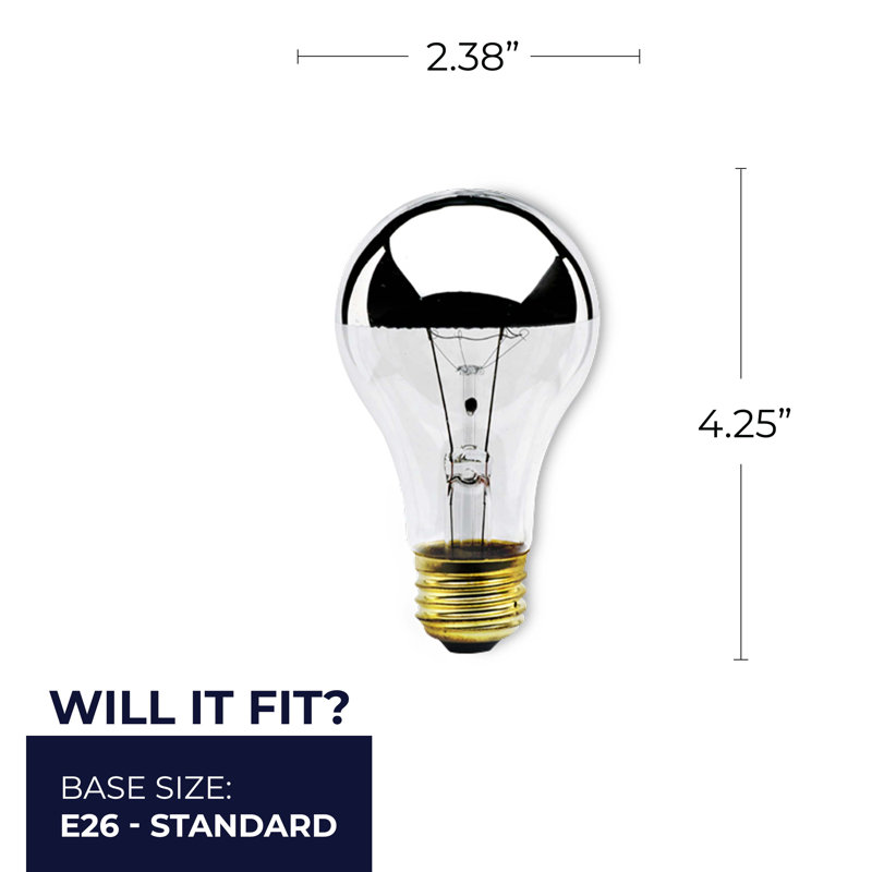 Ampoule incandescente à intensité variable de 60 watts A19