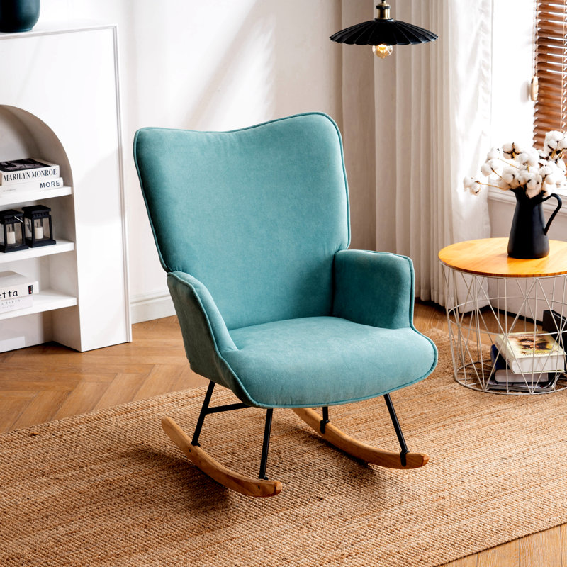 Chaise berçante Khurshida, Vert