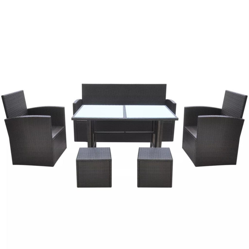 Stanyon Deep seating with Cushions, Brown