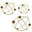 Obitz Deco Balls - Set of 3 - Brown, Gold