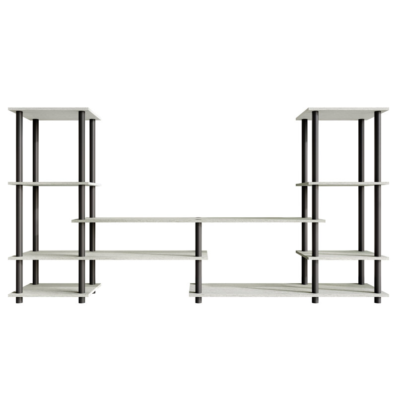 Meuble télé à 9 niveaux Easy Twist, Gris clair