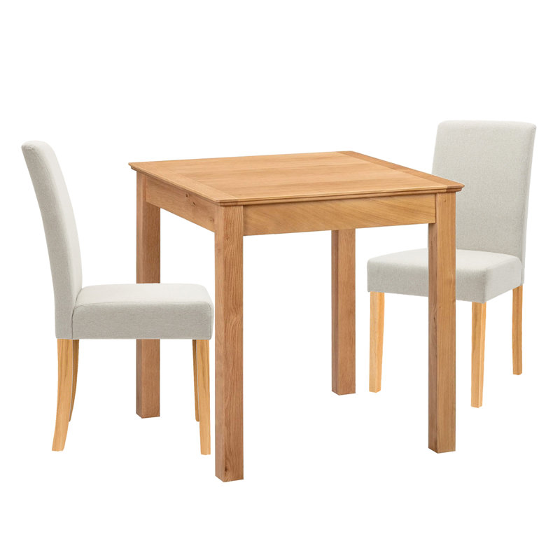 Madelynn 2 - Person Solid Oak Dining Set, Beige